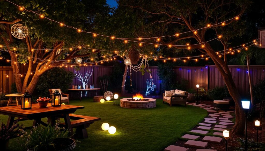 backyard lighting ideas