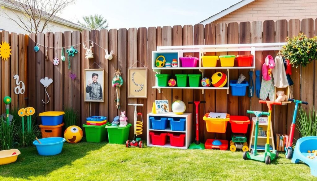 backyard play area organization