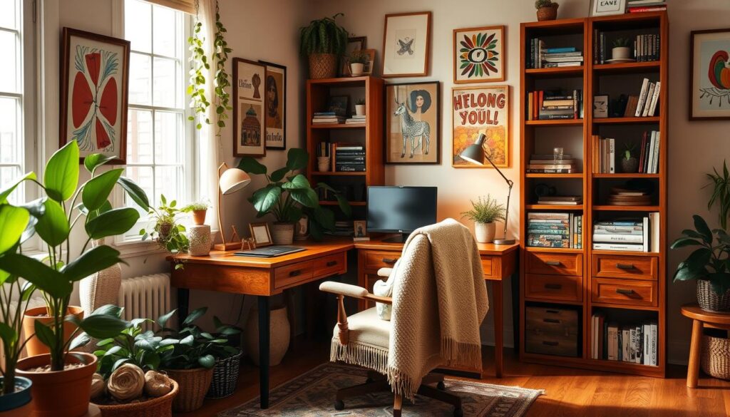 cozy workspace