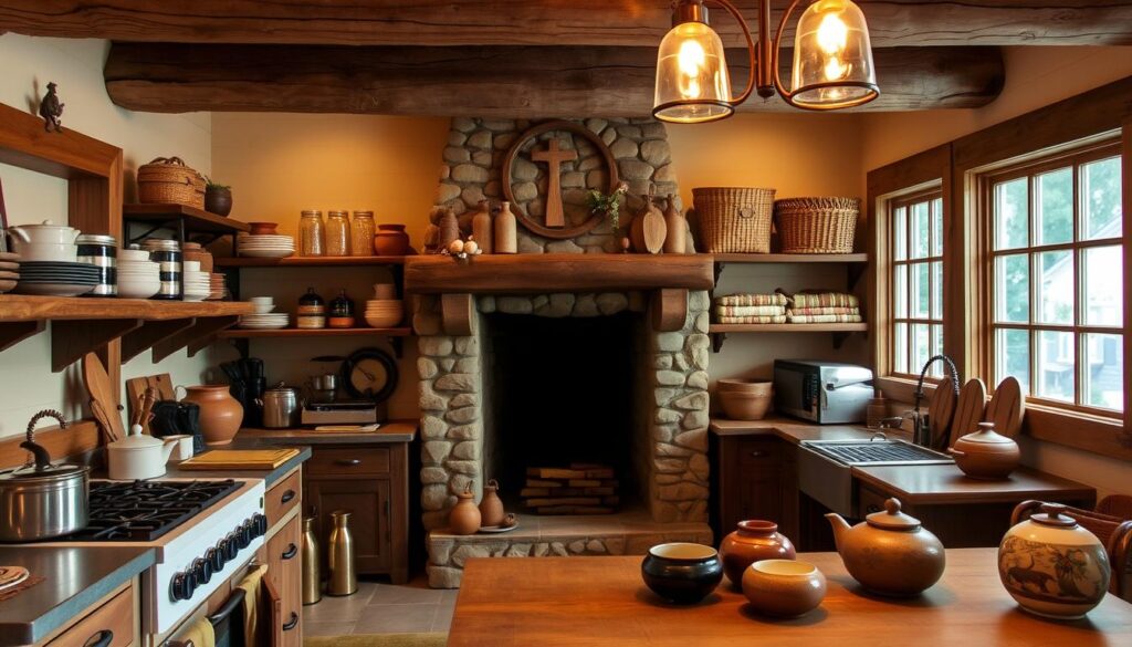 cozy cabin accents