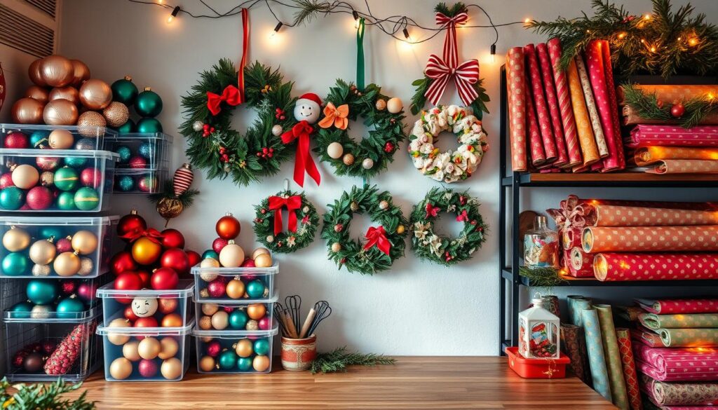 diy holiday decor storage