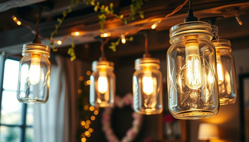 mason jar light fixture