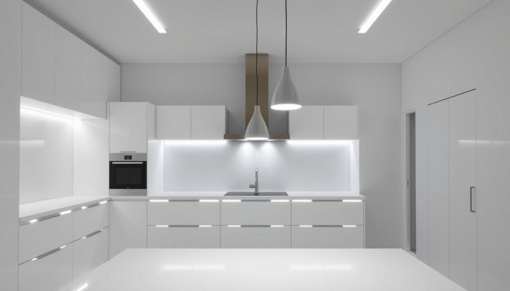 minimalist kitchen lighting