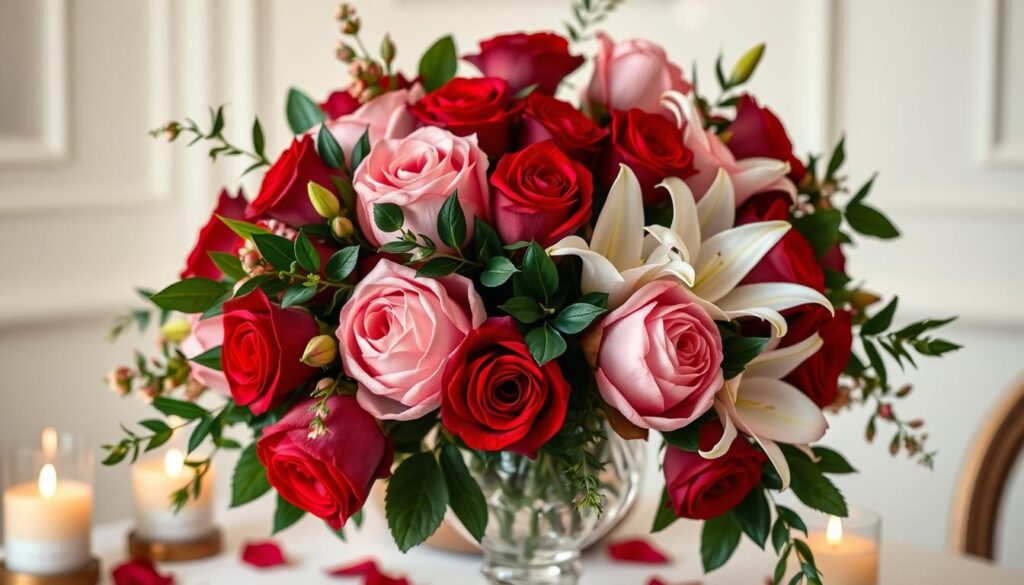 romantic flower arrangements