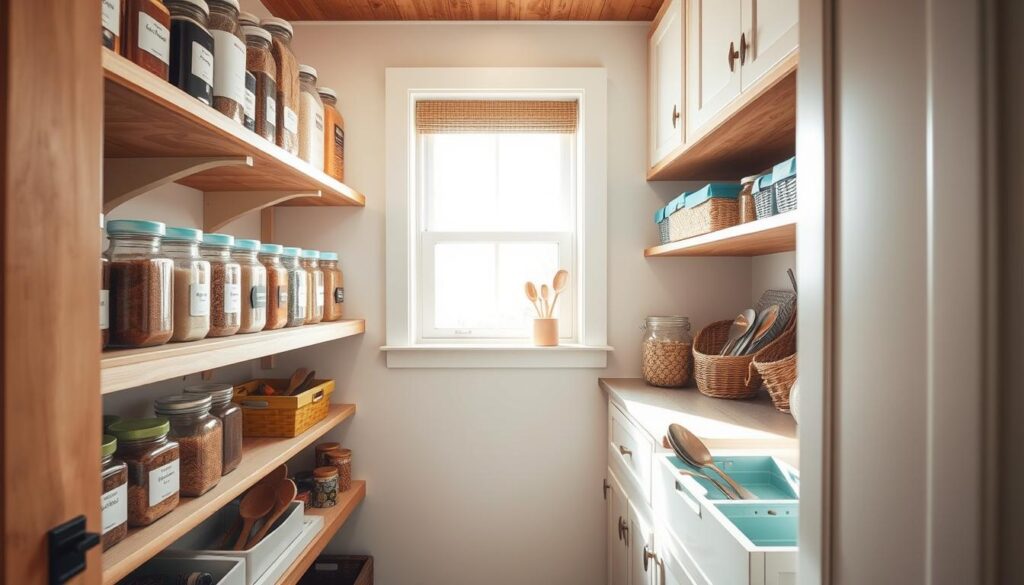 small pantry organization