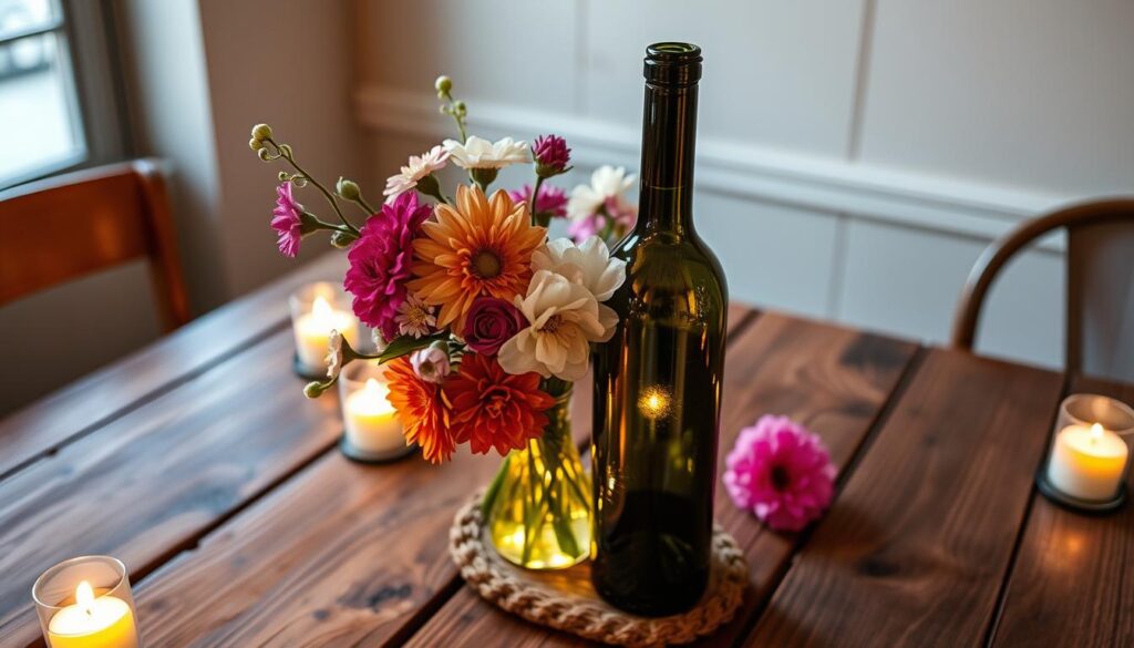 wine bottle vase