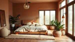 earthy bedroom