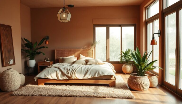 earthy bedroom