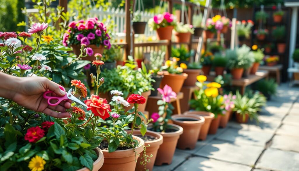 garden containers maintenance