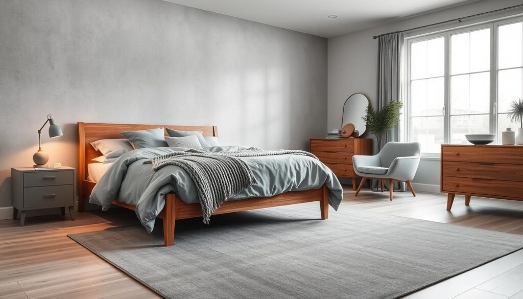 gray bedroom design