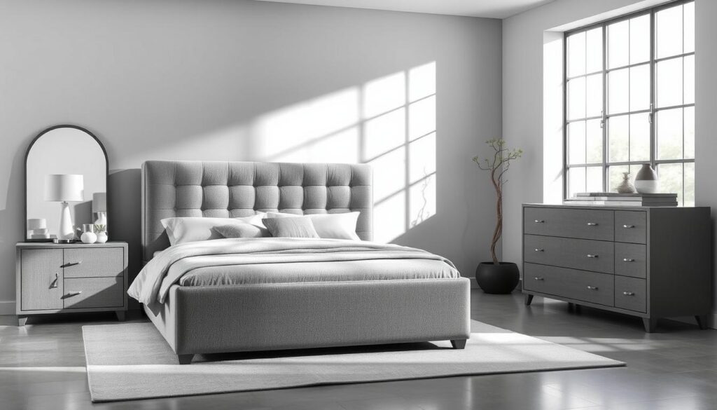 gray bedroom furniture
