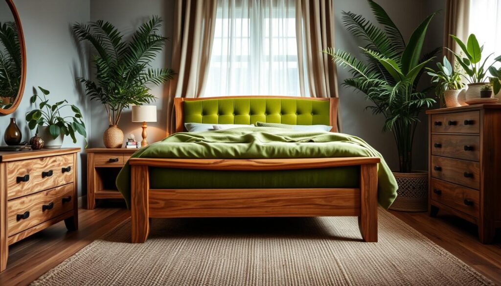 green bedroom furniture