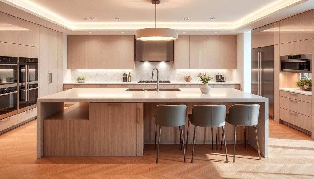 kitchen island with seating