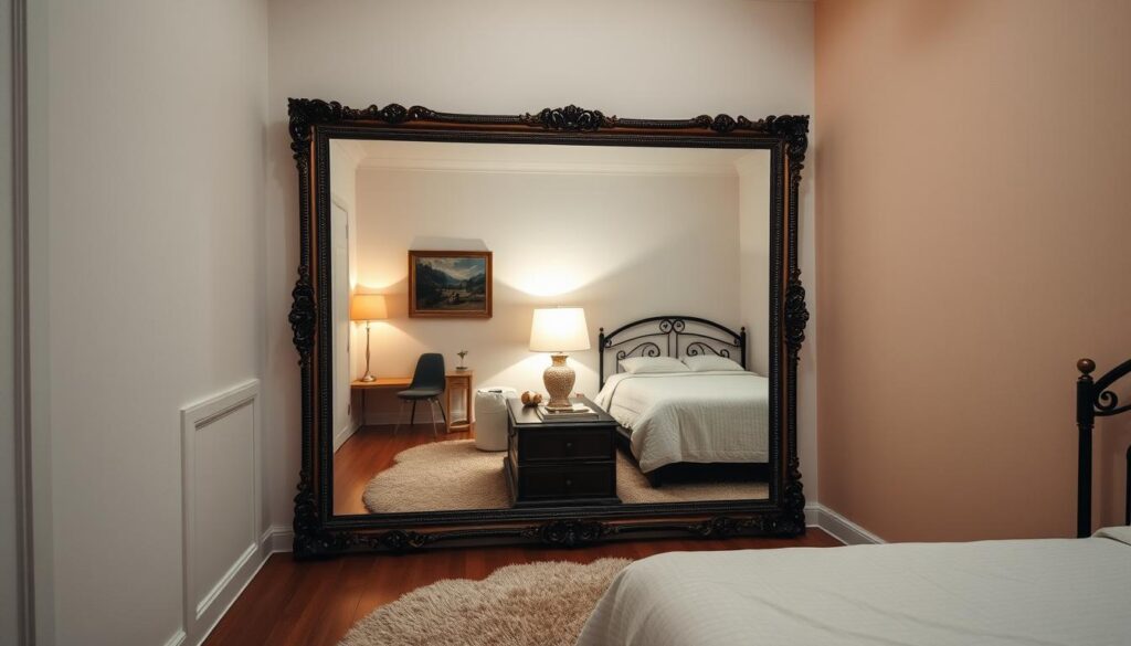 mirror placement in small rooms