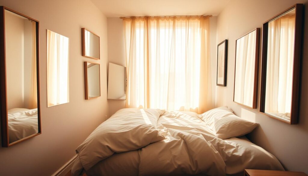mirror placement in small rooms