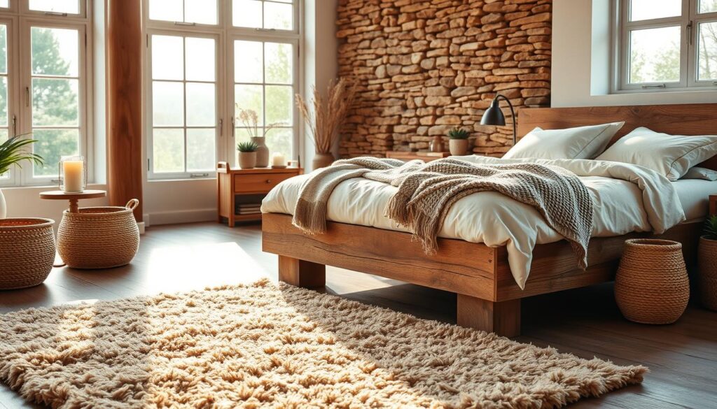 natural materials for bedroom sanctuary
