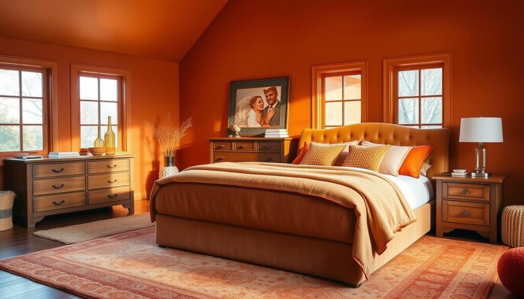 orange bedroom ideas