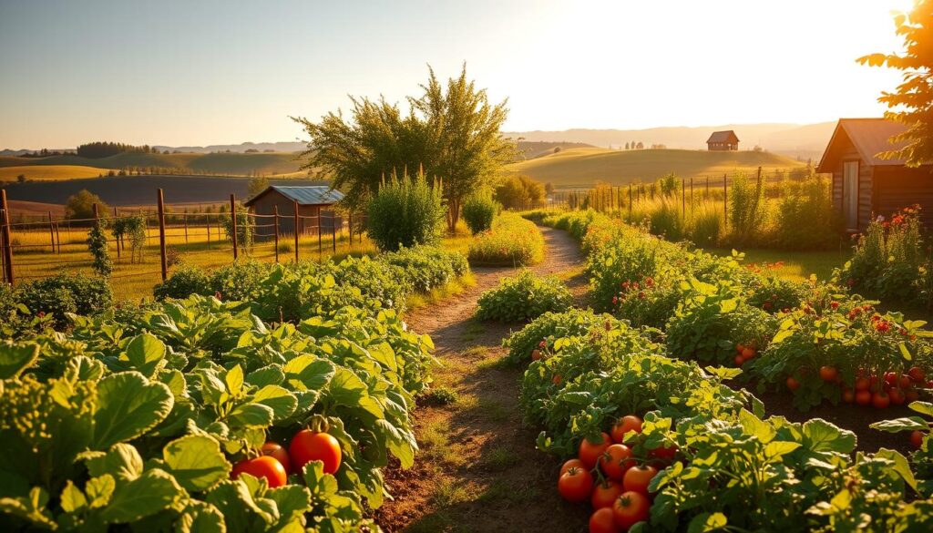 seasonal veggie garden