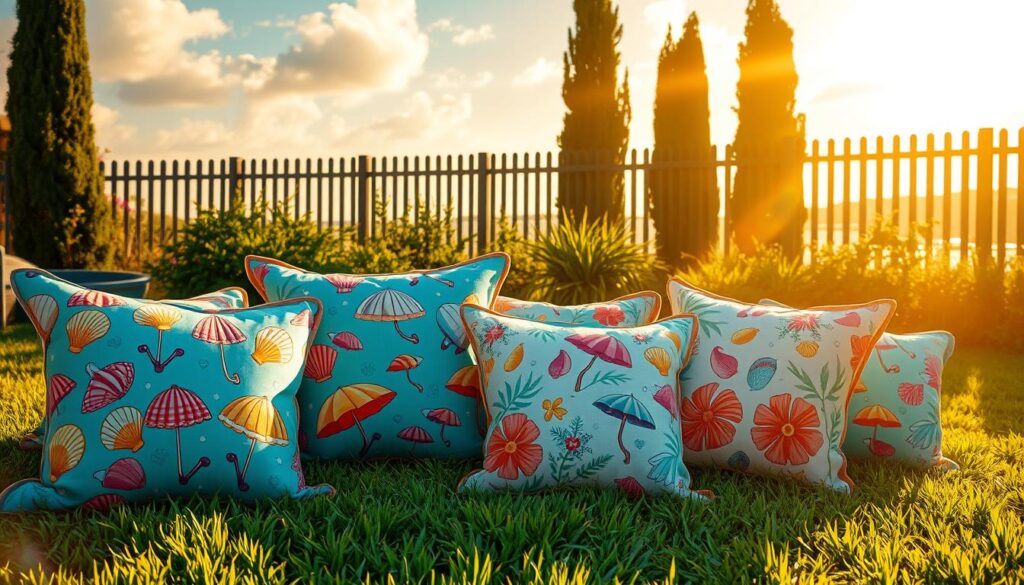 summer throw pillows