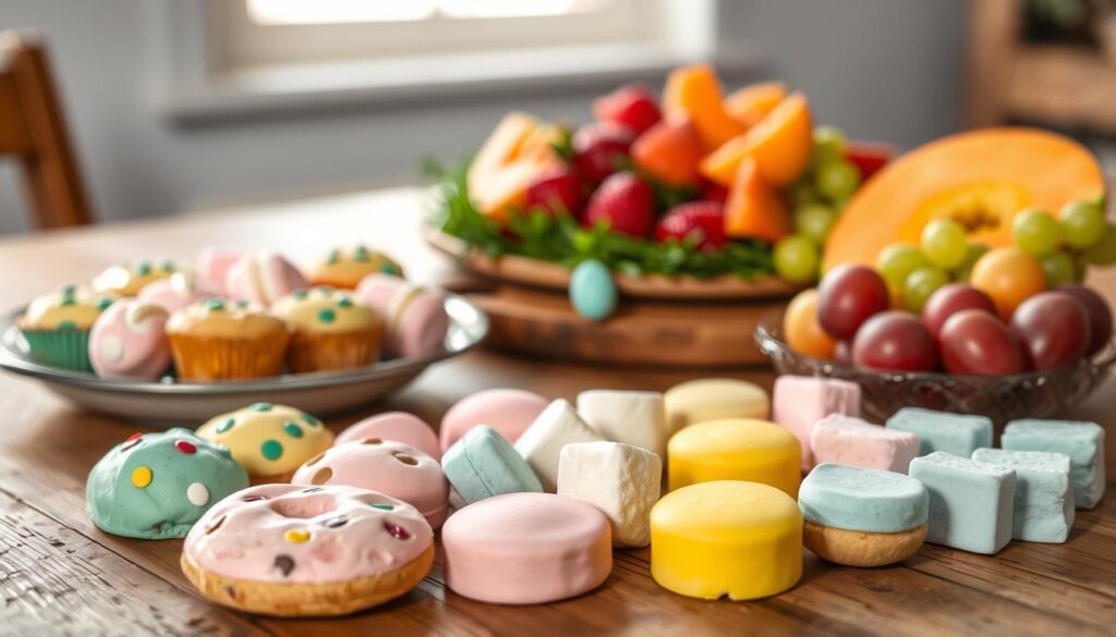 Colorful diabetic-friendly easter treats for kids and families