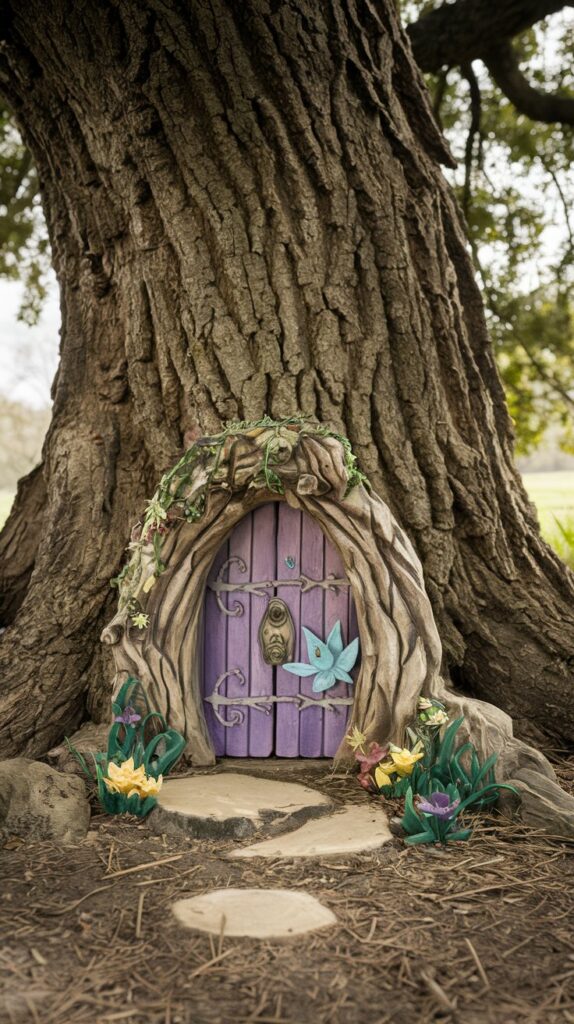 Fairy Door On A Tree
