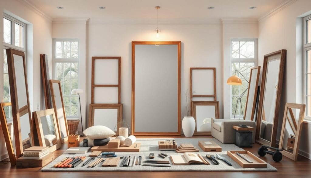 DIY full length mirror projects