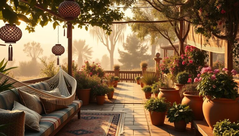 bohemian garden ideas