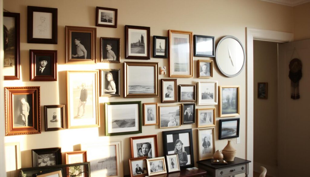 creative entryway gallery wall