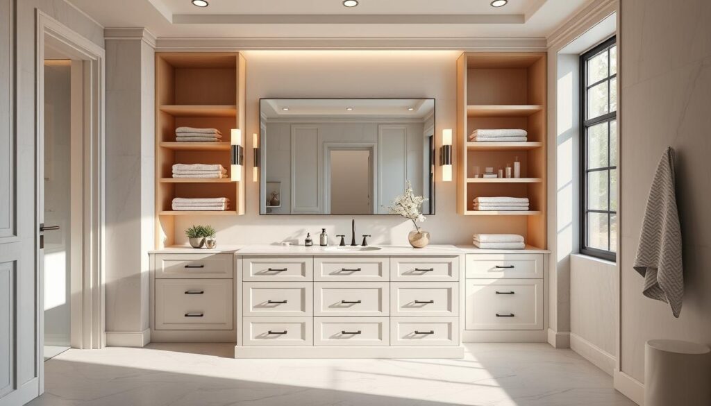 high-end bathroom furniture storage solutions