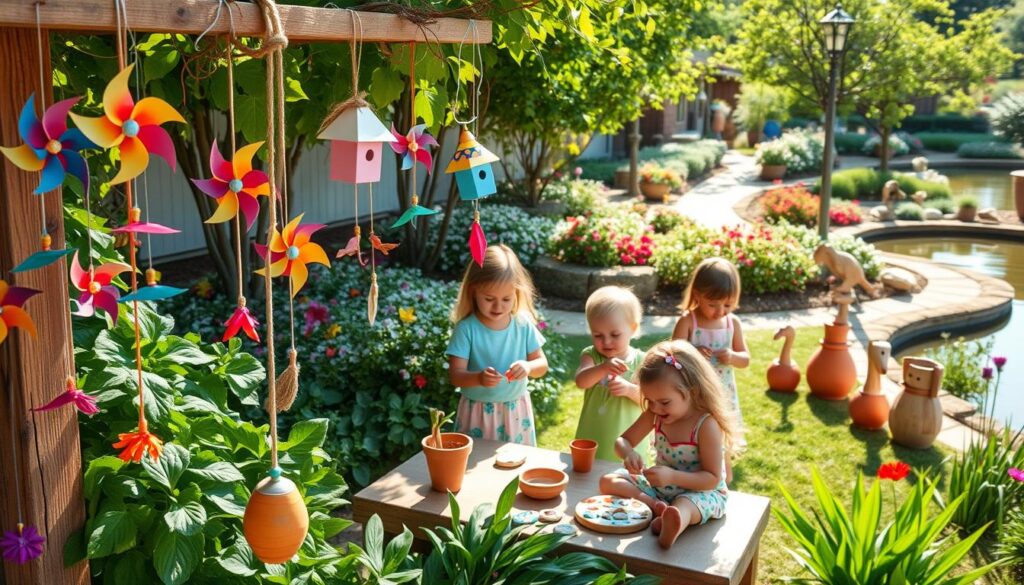 kid-friendly garden crafts