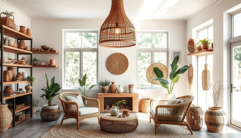 rattan and wicker decor