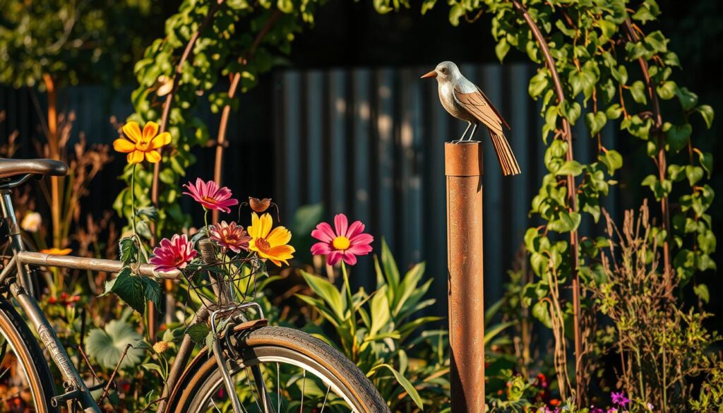 upcycled metal garden crafts