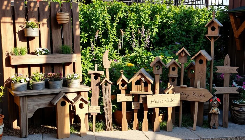 wooden garden crafts