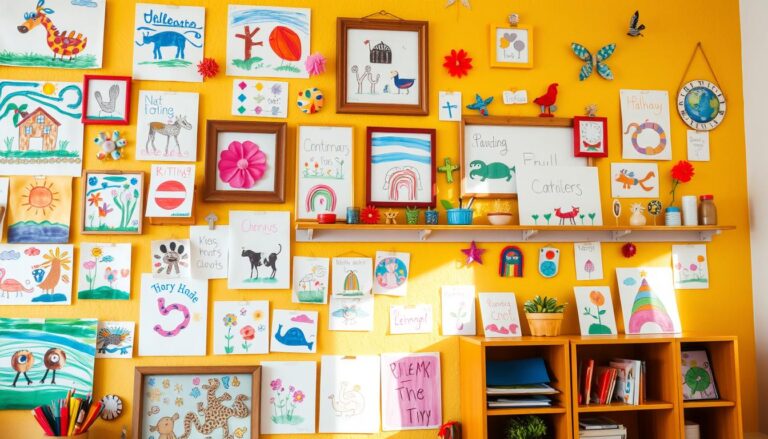 How to Create a Kids' Art Display Wall