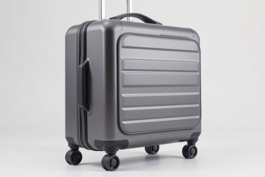 Carry-on luggage with spinner wheels