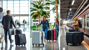 Different types of travel scenarios requiring different luggage solutions
