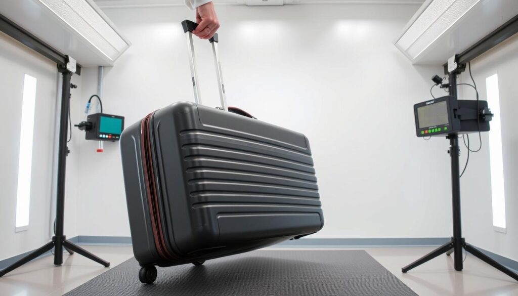 Durability testing of luggage