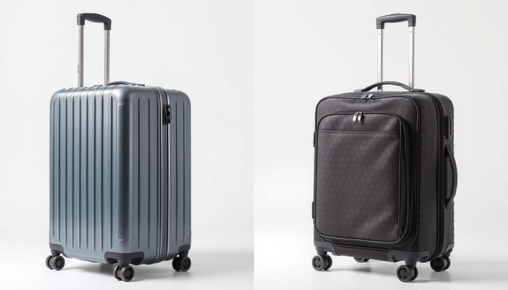 Hard-shell and soft-sided luggage comparison