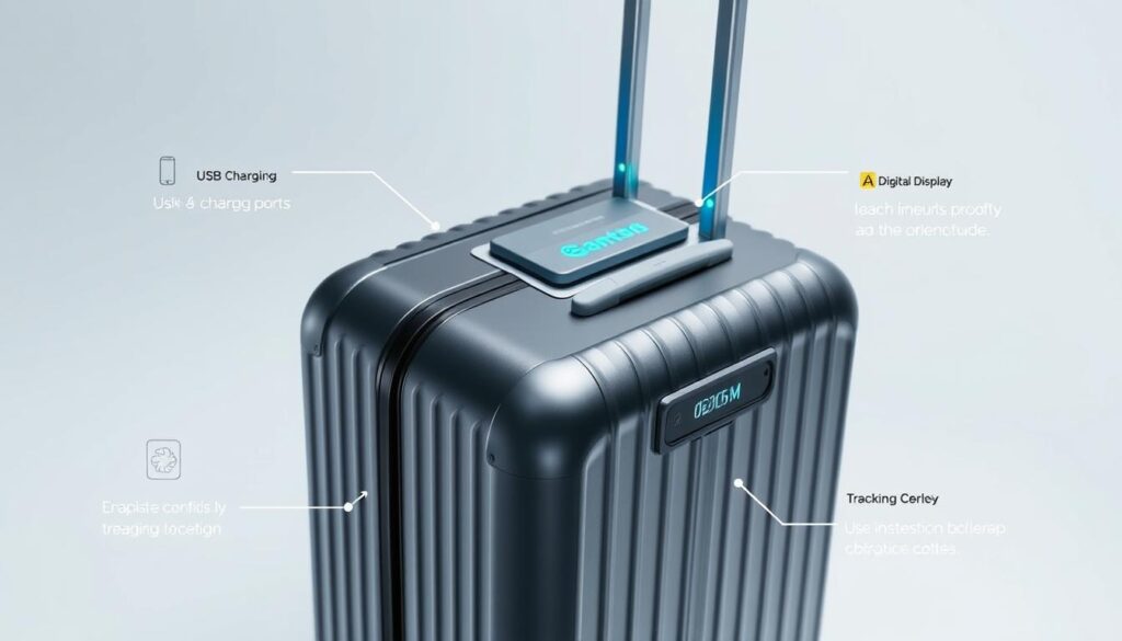 Smart luggage with electronic features