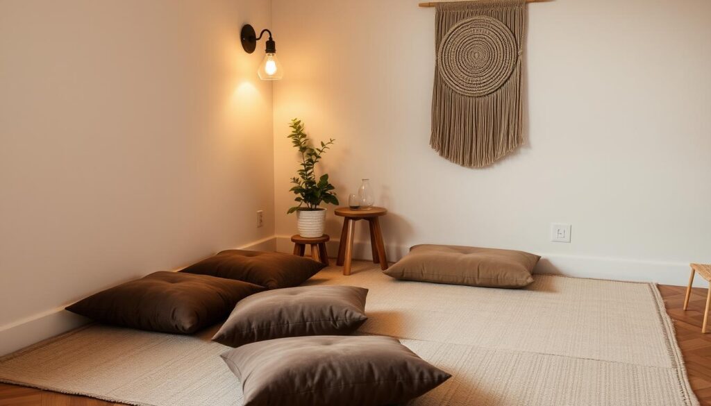 cozy meditation seating options