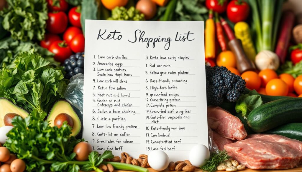 keto shopping list